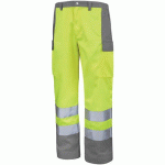 PANTALON FLUO BASE XP 9B81 - JAUNE FLUO / GRIS ACIER - 0 - CEPOVETT SAFETY