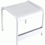 PETITE TABLE BASSE/REPOSE PIEDS LUXEMBOURG BLANC COTON