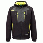 PORTWEST DX472 SWEAT À CAPUCHE ZIPPÉ DX4 NOIR - TAILLE M