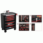 SERVANTE D'ATELIER - 6 TIROIRS - 364 OUTILS KS TOOLS