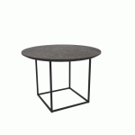 TABLE BASSE RONDE MILAN Ø 59 CM - NOIR