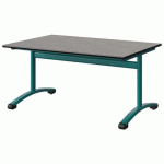TABLE MALIBU 120X80 T3 DL STR ANTIB BÉTO F186/NOIR BLEU 5018