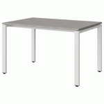 TABLE MALIBU 120X80 T5 SOUDÉ STR ABS BÉTON F186/BLC 9016