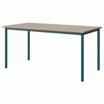 TABLE MALIBU 160X80 T6 4P STRA ALAISÉ ACACIA/BLEU 5025 - MANUTAN EXPERT