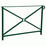 BARRIÈRE HÉRITAGE SIMPLE CROIX 1.50M SIMPLE CROSSE VERT 6005 - PROCITY