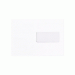 ENVELOPPE 162 X 229 MM BRUNEAU 90 G AVEC FENÊTRE 45 X 100 MM BLANCHE - BOÎTE DE 500