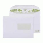 ENVELOPPE POUR MISE SOUS PLI AUTOMATIQUE 162 X 229 MM GPV ERA PURE 80 G AVEC FENÊTRE 45 X 100 MM BLANCHE - BOÎTE DE 500