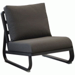 FAUTEUIL ANTONINO - GRAPHITE COUSSIN GRIS - PROLOISIRS