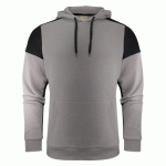 PRINTER PRIME PRIME SWEATSHIRT CAPUCHE UNISEX GRIS ACIER/NOIR - TAILLE XS