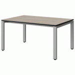 TABLE MALIBU 120X80 T3 SOUDÉ ST ANTIB ACACIA/NOIR GRIS 9006