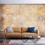 ARTGEIST - PAPIER PEINT GOLDEN ETUDE - 100 X 70 CM - GRIS ET OR