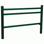 BARRIÈRE TRIO 1.57 M POMMEAU AGORA - ZINC VERT 6005 - PROCITY