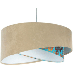 BPS KONCEPT - LAMPE SUSPENDUE GALAXY BEIGE, TURQUOISE, BLANC 1 X E27 Ø 50CM H: 105CM DIMMABLE