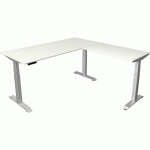 BUREAU ASSIS/DEBOUT MOVE4 L180XP80 + AJOUT 100X60CM BLANC - KERKMANN