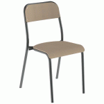 CHAISE ROBOT 4P T6 ASS/DOS HÊTRE PIÈTEMENT TRANSPARENT