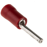 CONNECTEUR À BROCHES À SERTIR ISOLÉ RS PRO PLACAGE ETAIN, DIA. BROCHE 1.9MM, LONG. BROCHE 12MM, ROUGE 16AWG 1.5MM²