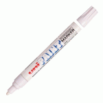 MARQUEUR PERMANENT UNI-BALL PAINT MARKER POINTE OGIVE DE 2,2 À 2,8 MM BLANC