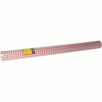 NAPPE JETABLE PAPIER DAMASSÉ - ROULEAU 50 M ROUGE - COGIR