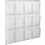 PORTE-BROCHURES MURAL 'THE PLACATIV', TRANSPARENT