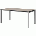 TABLE MALIBU 160X80 T5 SOUDÉ STRA ACACIA/NOIR GRIS 9006