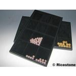 2) PLATEAU FEUTRINE 20X33 CM 12 OU 20 COMPARTIMENTS