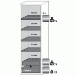 ARMOIRE SÉCURITÉ S-CLASSIC-90 S90.196.060.WDAS JAUNE