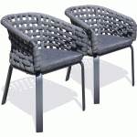 JARDIN EN CORDE TISSÉE ET ALUMINIUM-ANTHRACITE - PARISGARDEN