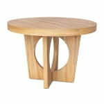 TABLE RONDE EXTENSIBLE KALIPSO CHÊNE CLAIR - BOIS