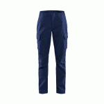 PANTALON DE TRAVAIL INDUSTRIE STRETCH 2D FEMME BLEU FONCÉ/BLEU C48 - BLAKLADER
