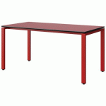 TABLE MALIBU 160X80 T6 SOUDÉ ST ANTIB ROU U321/NO ROUGE 3020 - MANUTAN EXPERT
