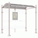 ABRI BUS PROVINCE 2.50 M SANS BARDAGES LAT. AGORA GRIS 7044 - PROCITY