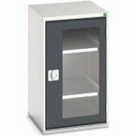 BOTT 1 ARMOIRE VERSO PORTES TRANSPARENTES AVEC 2 TABLETTES 525X550X900 - BOTT