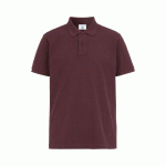 COTTOVER POLO MANCHES COURTES HOMME - CERTIFIÉ GOTS BORDEAUX - TAILLE M