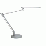 LAMPE DE BUREAU LED INTÉGRÉE MAMBO - UNILUX - 7 W - BRAS ARTICULÉ - GRIS