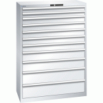 LISTA - ARMOIRE À TIROIRS (HXLXP) 145 X 102,3 X 57,2 CM KEY LOCK R7035