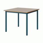 TABLE MALIBU 80X80CM T4 4P STRA ALAISÉ ACACIA/BLEU 5025