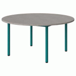 TABLE MALIBU Ø 120 T3 4P STRA ABS BÉTON F186/BLEU 5018