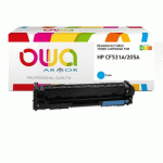 TONER REMANUFACTURÉ OWA - STANDARD - CYAN - POUR HP CF531A - TONER COMPATIBLE