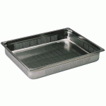 BAC GASTRONORME PERFORÉ INOX - SANS ANSE - GN 2/1 PROFONDEUR 10 CM