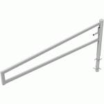 BARRIÈRE CARRÉ PIVOTANTE À BÉTONNER POUR CADENAS-3000MM - SCHAKE