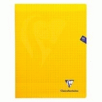 CAHIER PIQUÉ MIMESYS CLAIREFONTAINE - 24 X 32 CM - GRANDS CARREAUX - 96 PAGES - JAUNE