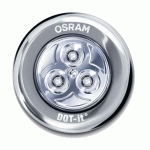 DOT-IT CLASSIC-SPOT SOUS-MEUBLE LED BLANC FROID À PILES Ø6,7CM ARGENTÉ OSRAM