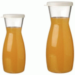 LOT DE 12 - CARAFE EN COPOLYESTER AVEC COUVERCLE 25 CL