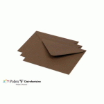 LOT DE 2 - PAQUET DE 20 ENVELOPPES POLLEN 125X138MM 120G/M² - MARRON TAUPÉ