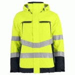 PROJOB 6441 PARKA DOUBLEE - EN ISO 20471 CLASSE 3 EN 343 CLASSE 3/1 JAUNE/NOIR - TAILLE XXXL