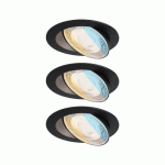 3 X SPOT ORIENTABLE À ENCASTRER GRADABLE - 5W - BLANC - LED WHITESELECT PAULMANN