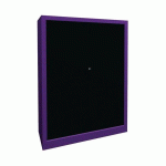 ARMOIRE À RIDEAUX LARGEUR 100 HAUTEUR 135 CM LILAS-NOIR - MANUTAN COLLECTIVITÉS