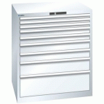 ARMOIRE BLANC PUR 870X725X1000 AVEC 9 TIR. 200KG - LISTA