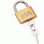 CADENAS EN LAITON MASSIF - SÉRIE CAD - LIVRÉ AVEC 2 CLÉS - CAD-50 SAM OUTILLAGE