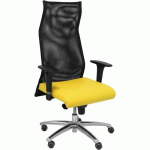 FAUTEUIL DE DIRECTION SAHUCO SIMILICUIR - JAUNE - PIQUERAS Y CRESPO